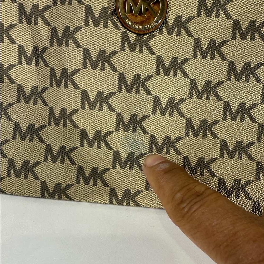 Michael Kors Brown Monogram Clutch - Picture 5 of 5